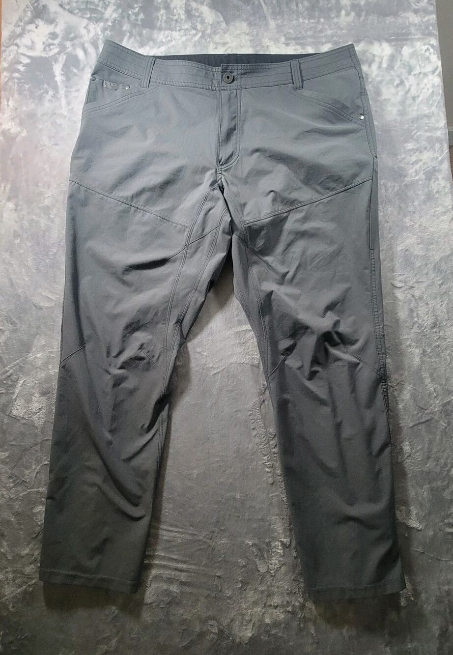 Kuhl Mens 40x30 Silencr Hiking Ripstop Outdoor Pants Gray